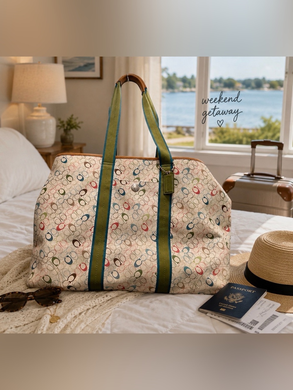 coach tote bag 24L X6.5W X15 H